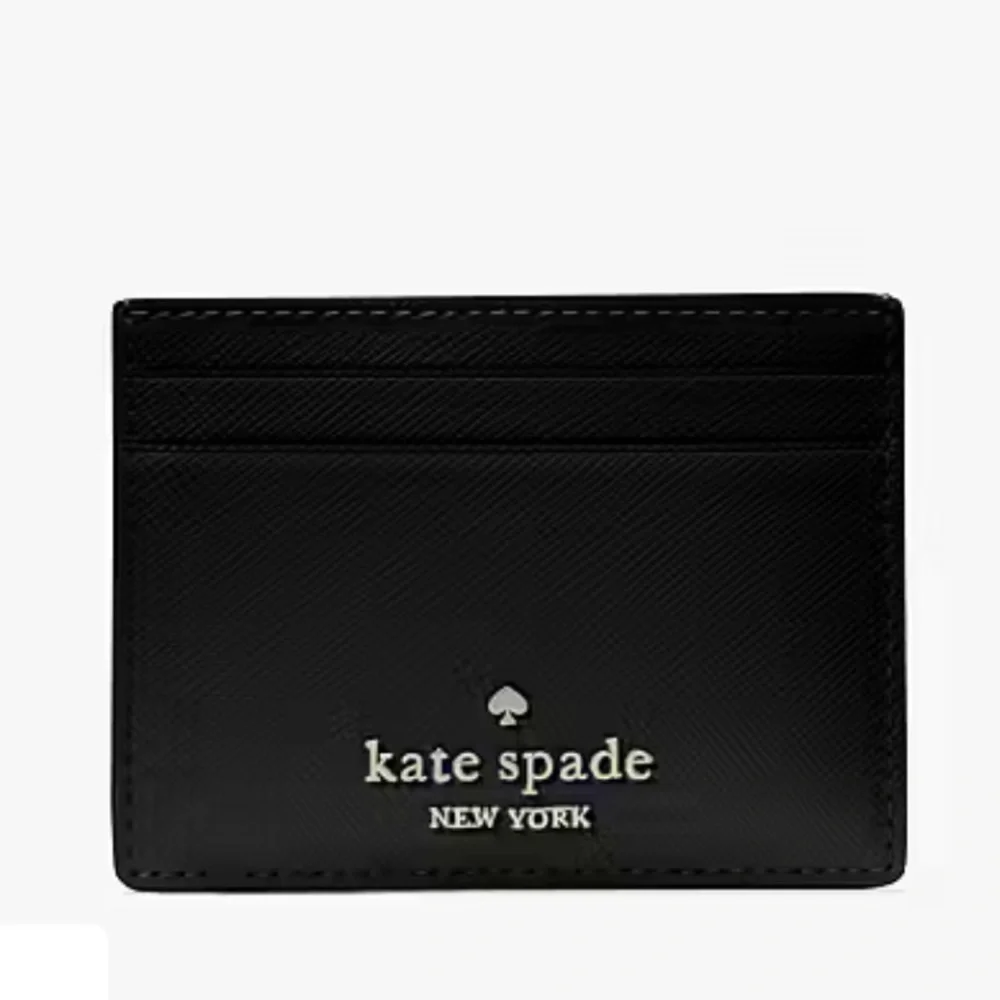 Kate Spade Black Slim Card Case Holder Wallet
